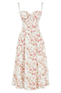 Last Day 49% OFF🔥Floral Bustier Midriff Waist Shaper Dress (Buy 2 Free Shipping)