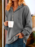 🔥Today's Deal-LONG SLEEVE BUTTONED SWEATSHIRT😍